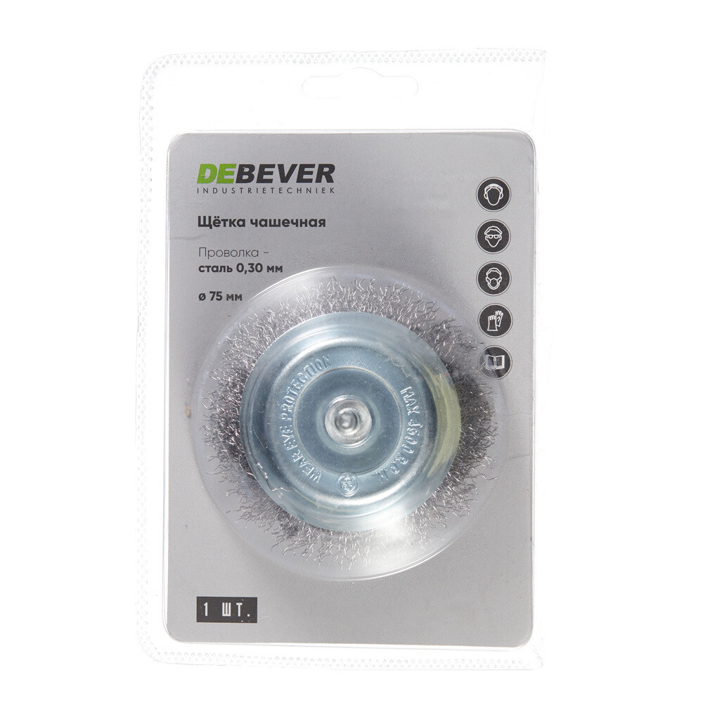 Корщетка для дрели Debever (DB80163404) мягкая чашеобразная d75 мм