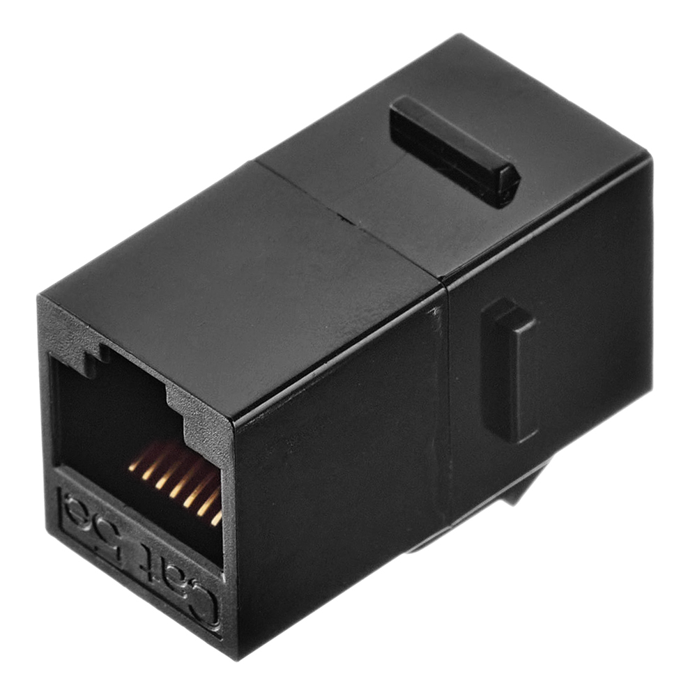 Переходник компьютерный Hyperline RJ45 8P8C CAT5e черный (444914)