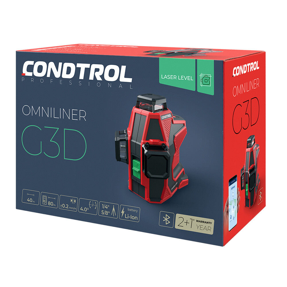 Нивелир лазерный Condtrol Omniliner G3D (1-5-238) с дальномером