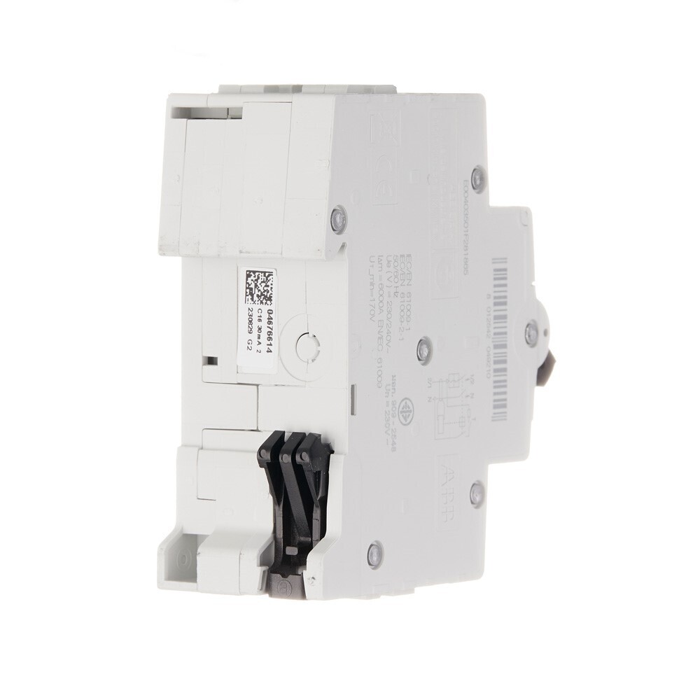 Автомат дифференциальный ABB DS201 16А 1P+N тип AC 30 мА 6 кА (2CSR255080R1164)