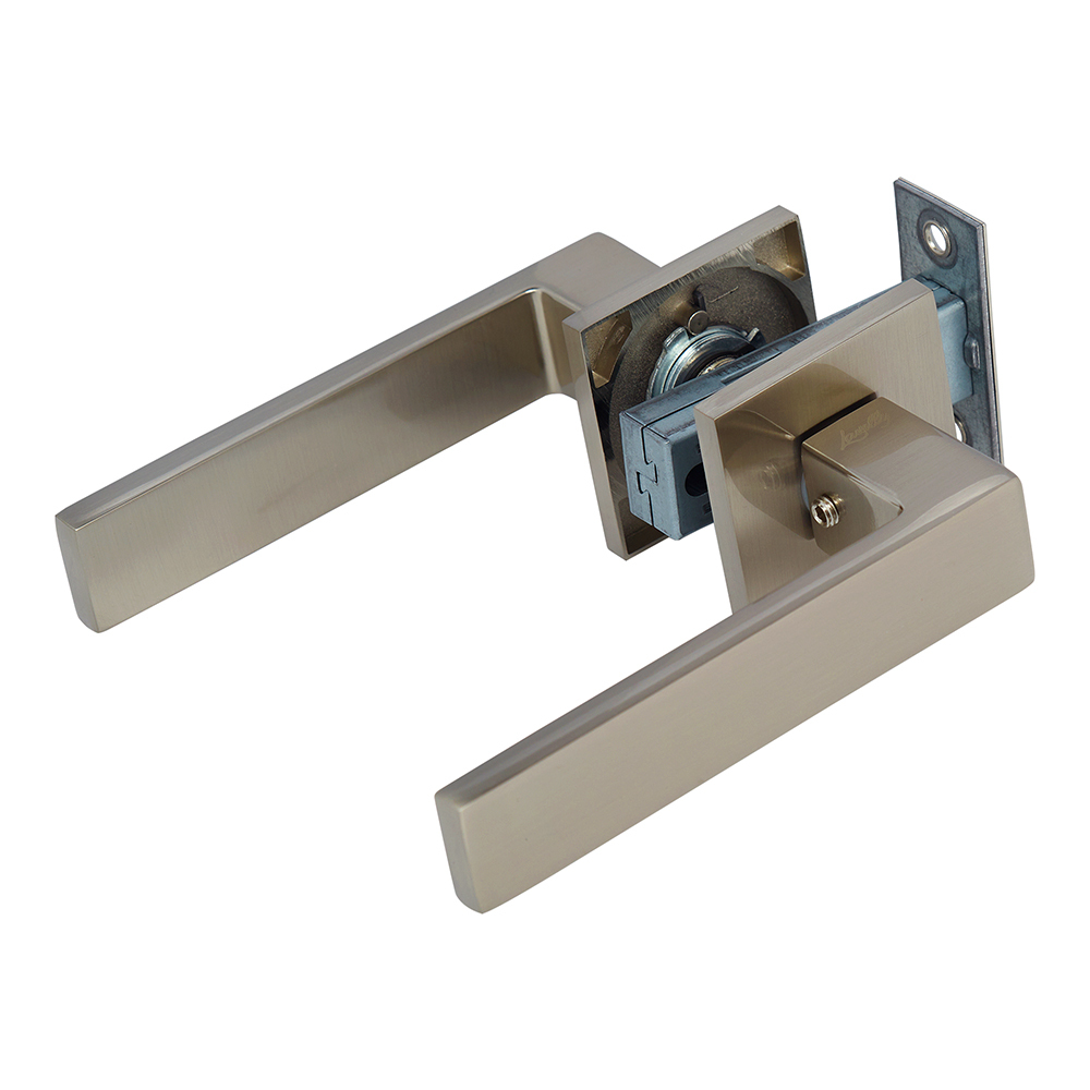 Комплект фурнитуры для двери Lavelly Marigold с защелкой и петлями квадратная розетка матовый никель (990332)