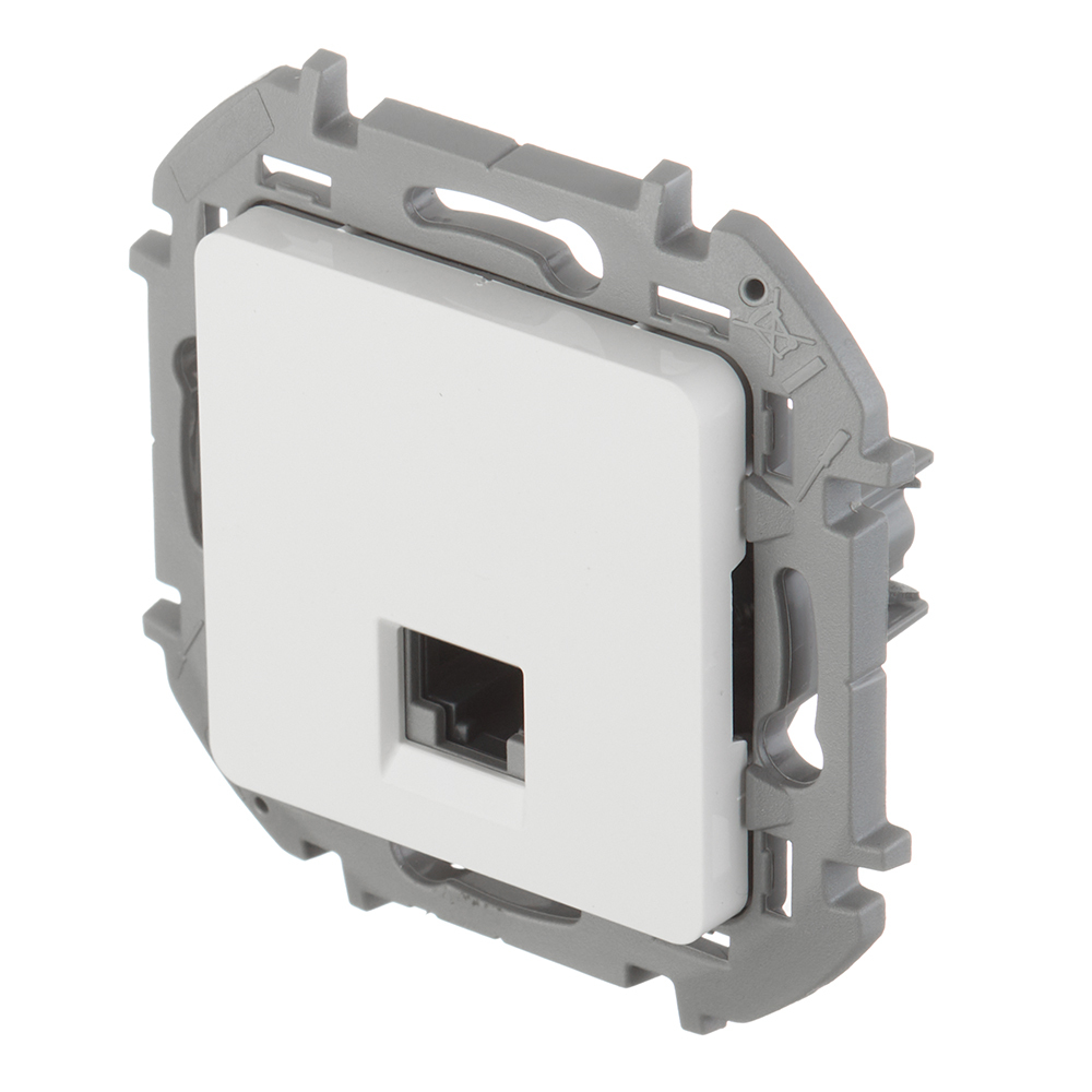 Розетка компьютерная Legrand Inspiria встраиваемая белая RJ45 (673825)
