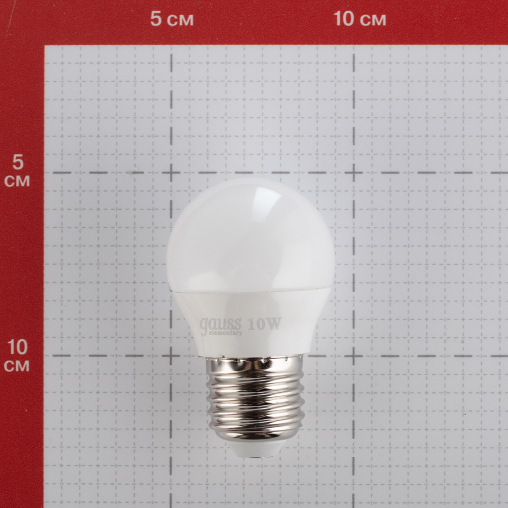 Лампа светодиодная Gauss E27 4100К 10 Вт 730 Лм 180-240 В шар матовая