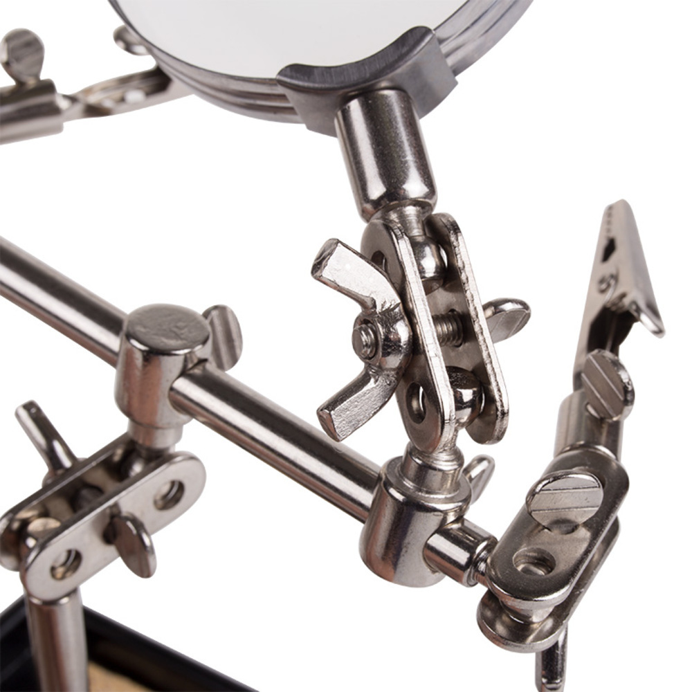 Держатель Rexant Третья рука с лупой х2.5 (12-0252)