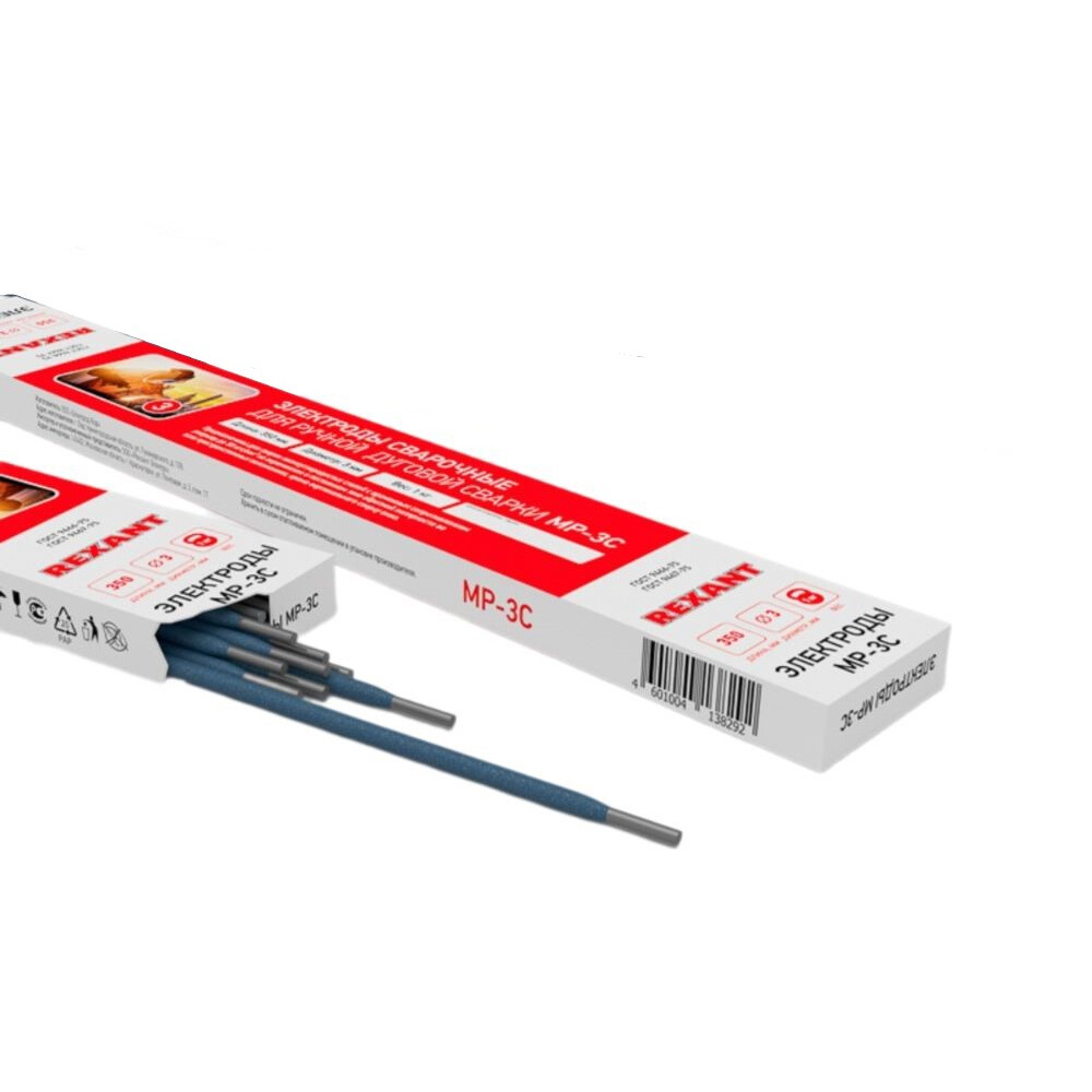 Сварочные электроды Rexant МР-3 d4 мм 1 кг (11-0956)