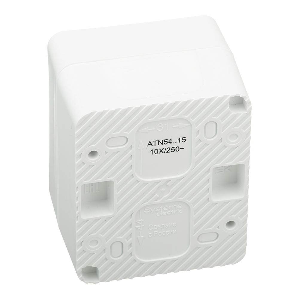 Выключатель Systeme Electric AtlasDesign Profi54 одноклавишный накладной белый (ATN540115)