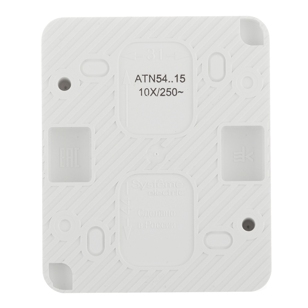 Выключатель Systeme Electric AtlasDesign Profi54 одноклавишный накладной белый (ATN540115)
