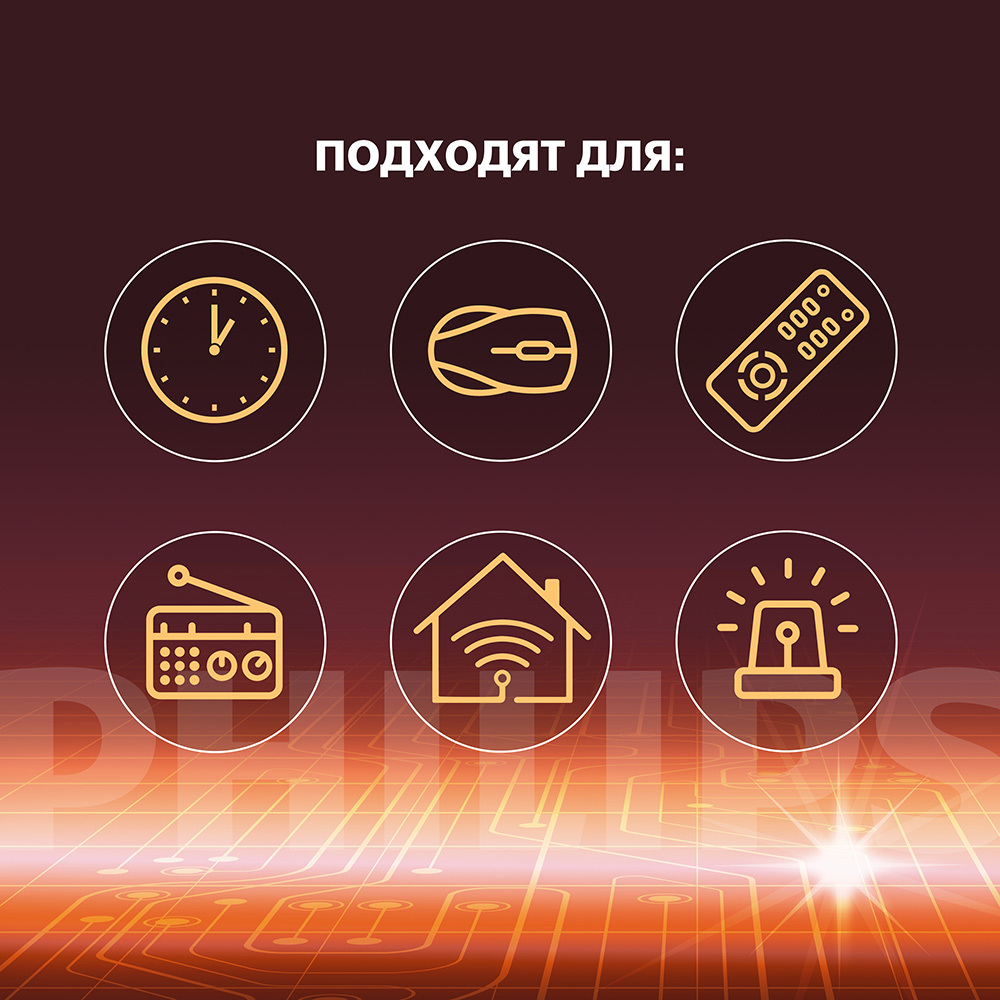 Батарейка Philips Power ААА мизинчиковая LR03 1,5 В (4 шт.) (Б0062736)