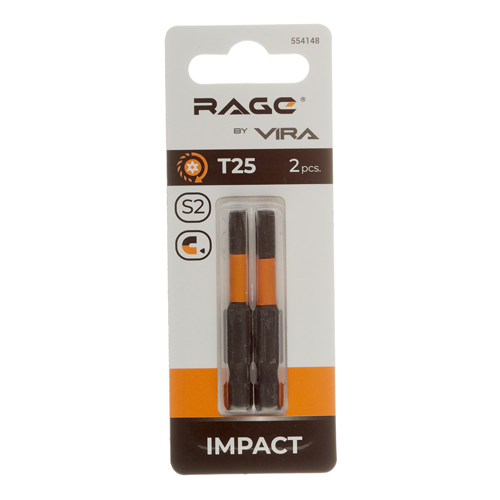 Бита Rage by Vira (554148) TORX T25 магнитная 50 мм торсионная (2 шт.)