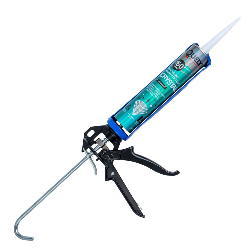 Клей монтажный каучуковый Quelyd Crystal прозрачный 290 мл