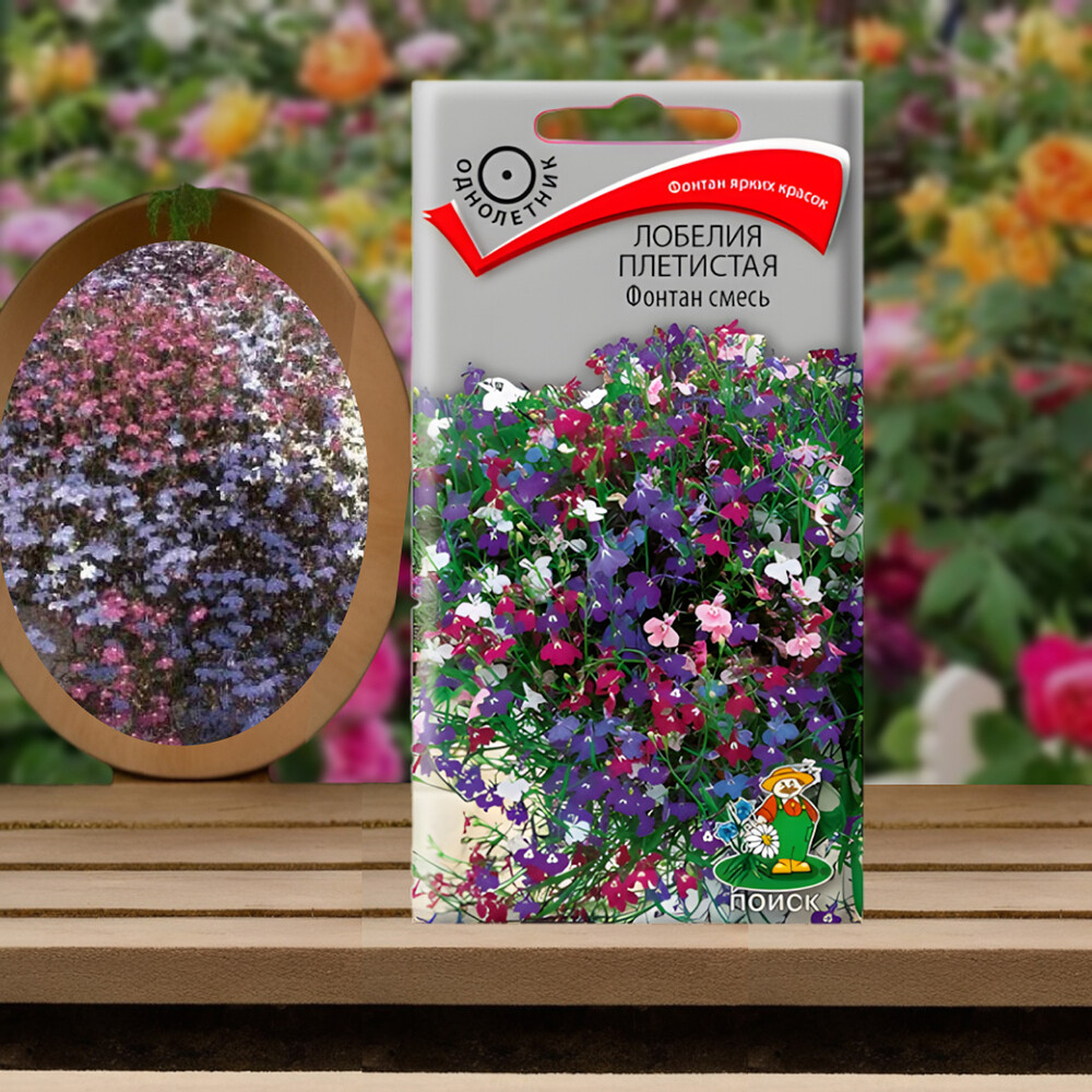 Лобелия плетистая Фонтан смесь Поиск 0,3 г