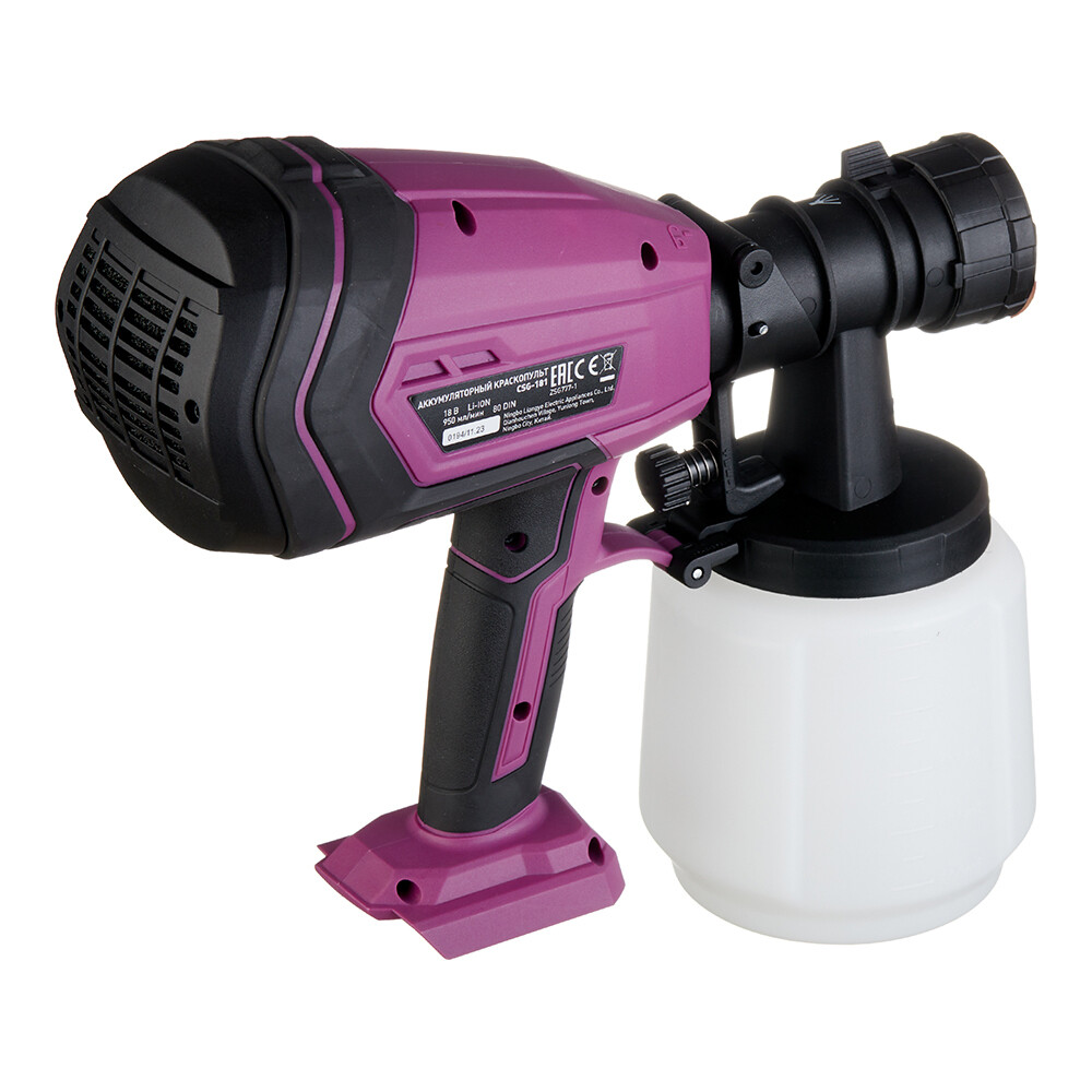 Краскопульт аккумуляторный КМ АТОМ 18 В 1 л без АКБ и ЗУ (CSG-181)