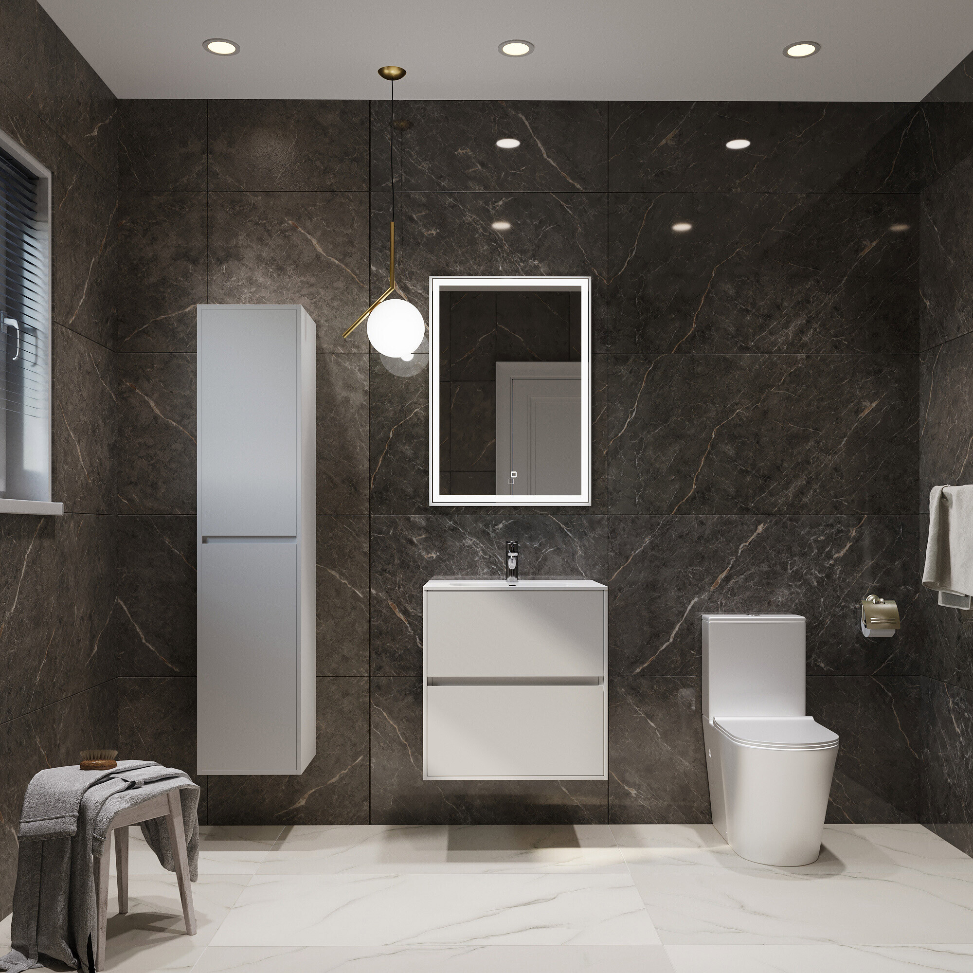 Керамогранит Lavelly Marble Aster серый полированный 1200х600х8,5 мм (2 шт.=1,44 кв.м)