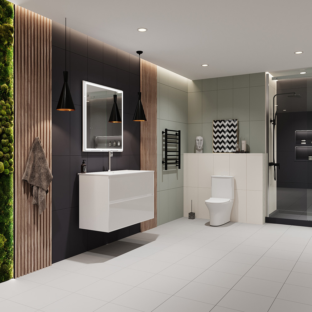 Плитка облицовочная Lavelly Monocromo Green 600x300x9 мм (10 шт.=1,8 кв.м)