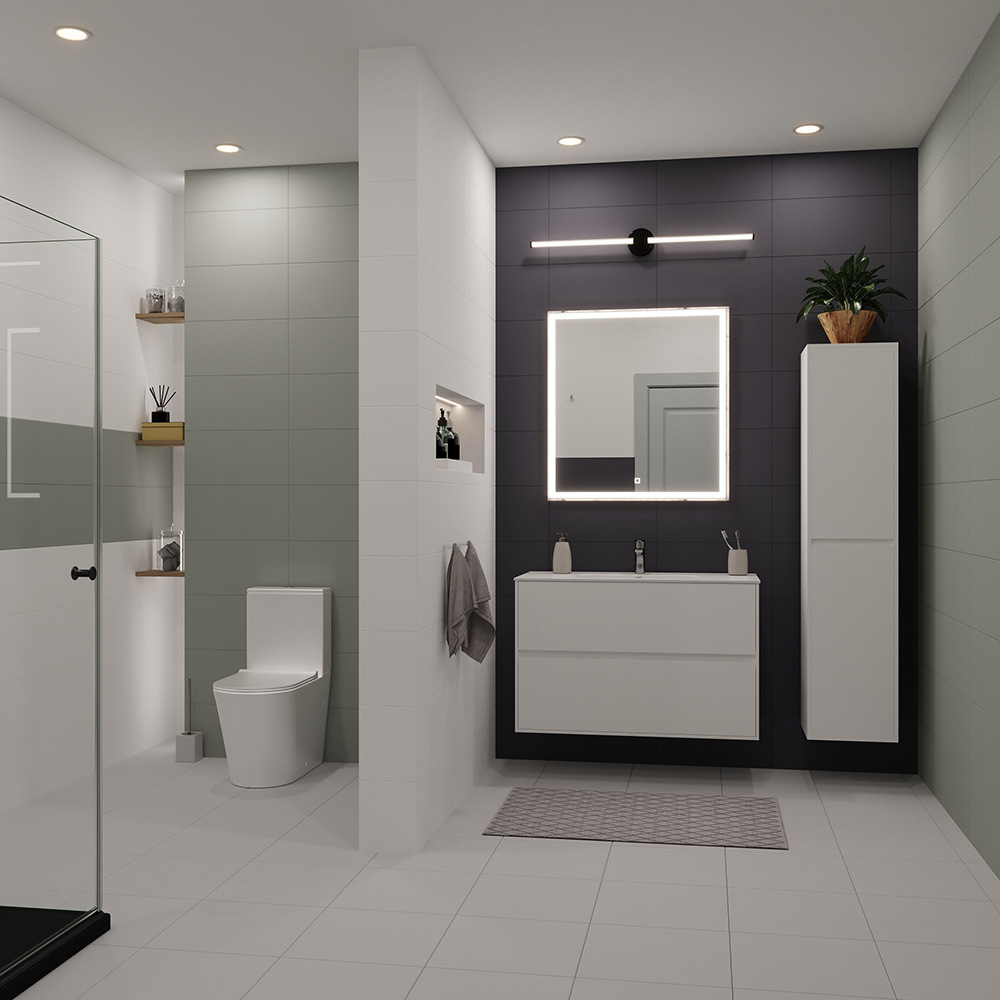Плитка облицовочная Lavelly Monocromo Green 600x300x9 мм (10 шт.=1,8 кв.м)