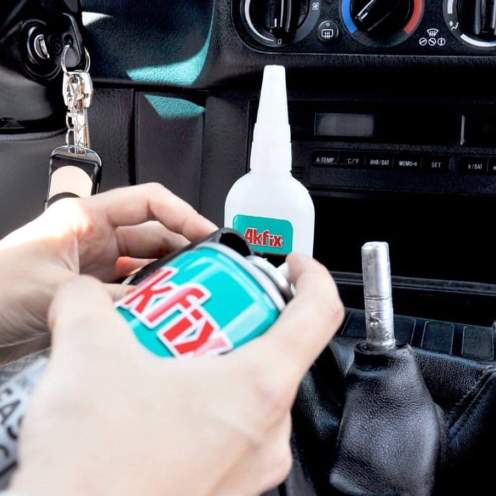 Клей цианоакрилатный Akfix 705 двухкомпонентный прозрачный 200 мл + 50 г