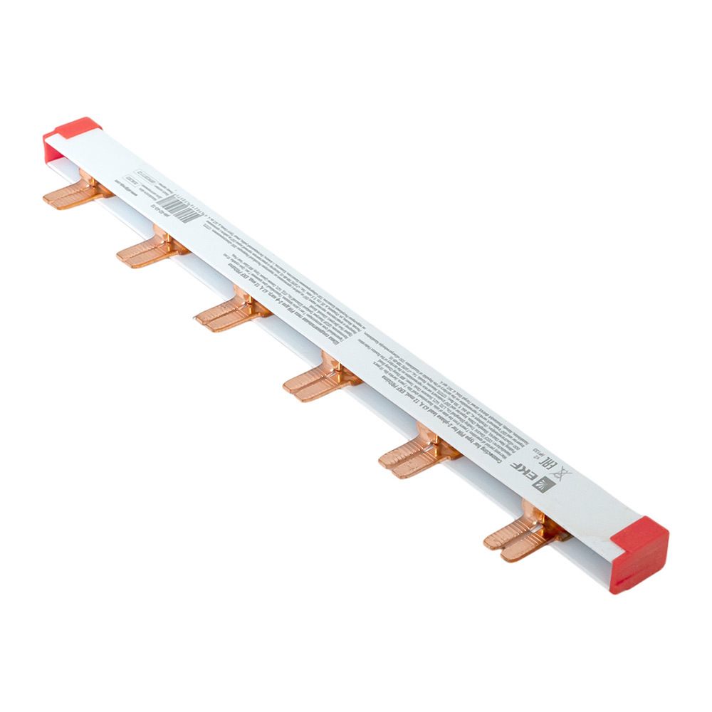 Шина соединительная двухрядная EKF PROxima тип PIN 63 А на 12 модулей 0,2 м (pin-02-63-12)