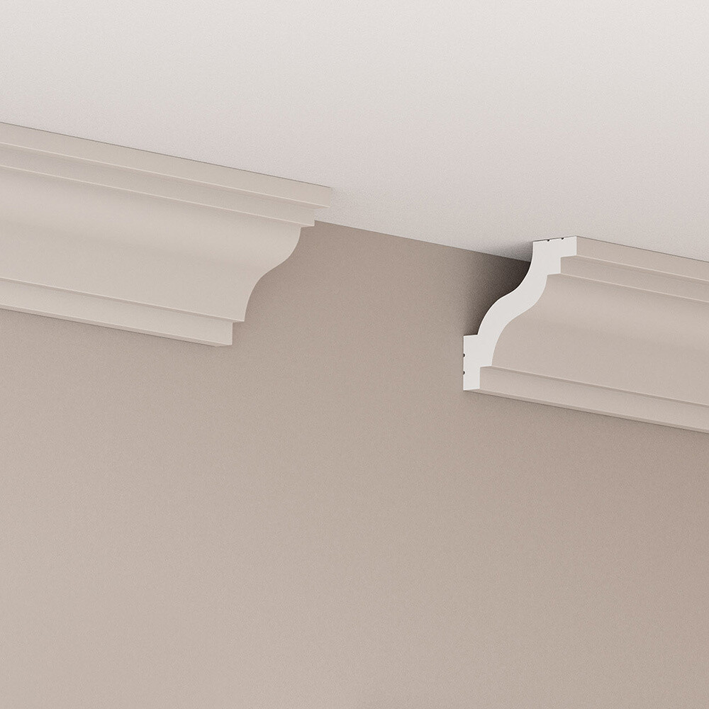 Плинтус потолочный из экополимера ударопрочный 40х41х2000 мм Cosca Decor KX