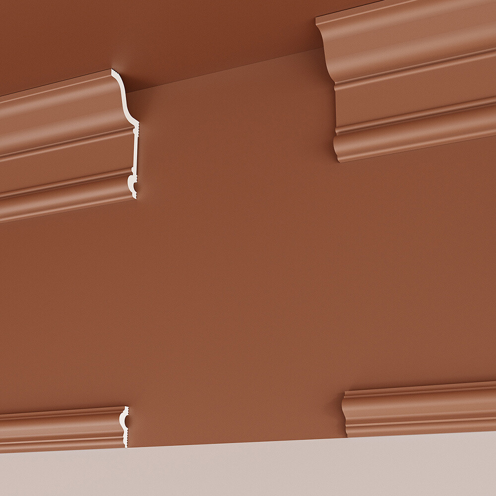 Молдинг из экополимера ударопрочный 25х10х2000 мм Artiva Standart белый