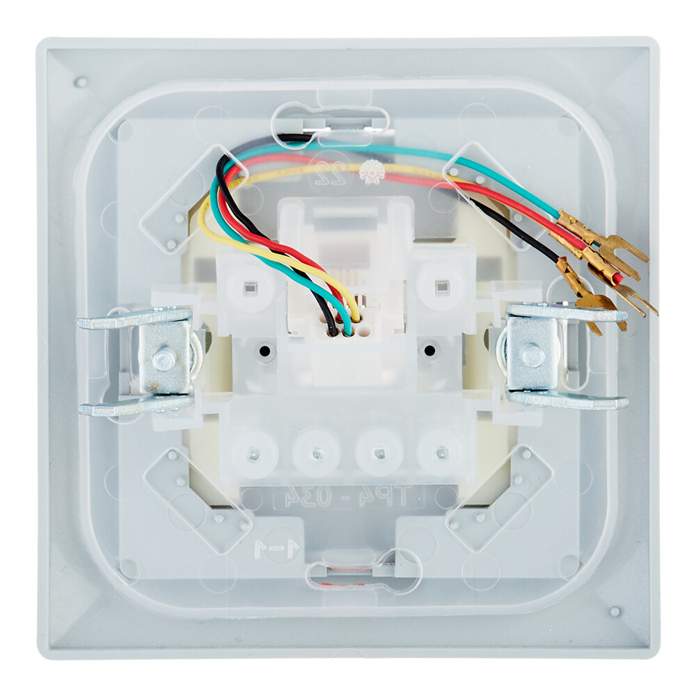 Розетка телефонная Svet Стиль встраиваемая серебро RJ11 (EV 0365-3118)