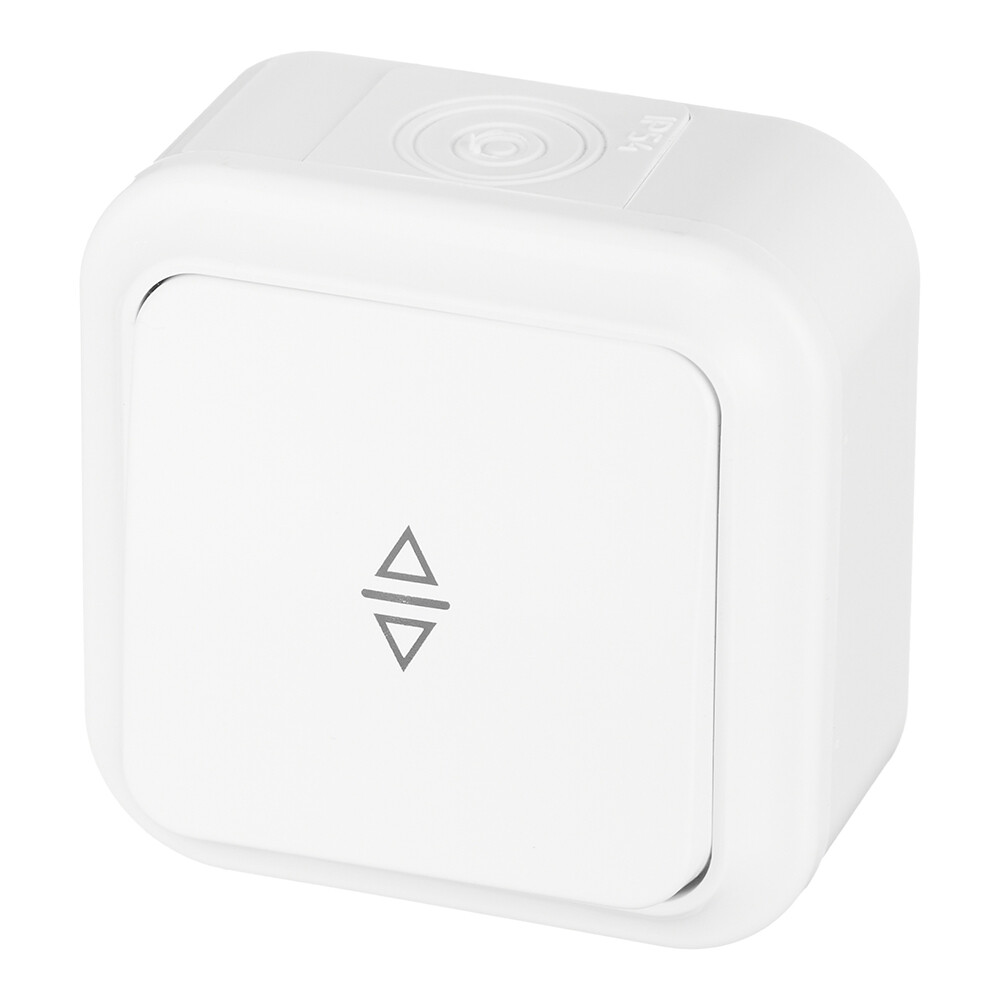 Выключатель Svet одноклавишный накладной белый перекрестный (EV 0366-1510)