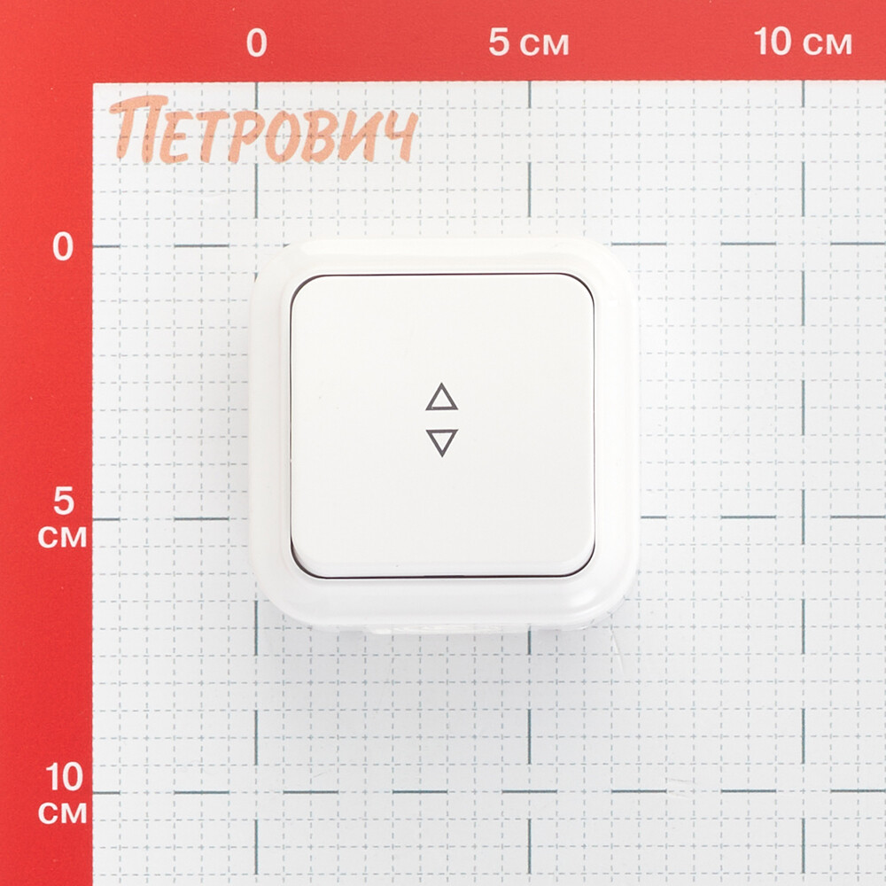 Выключатель Svet одноклавишный накладной белый проходной (EV 0366-7510)