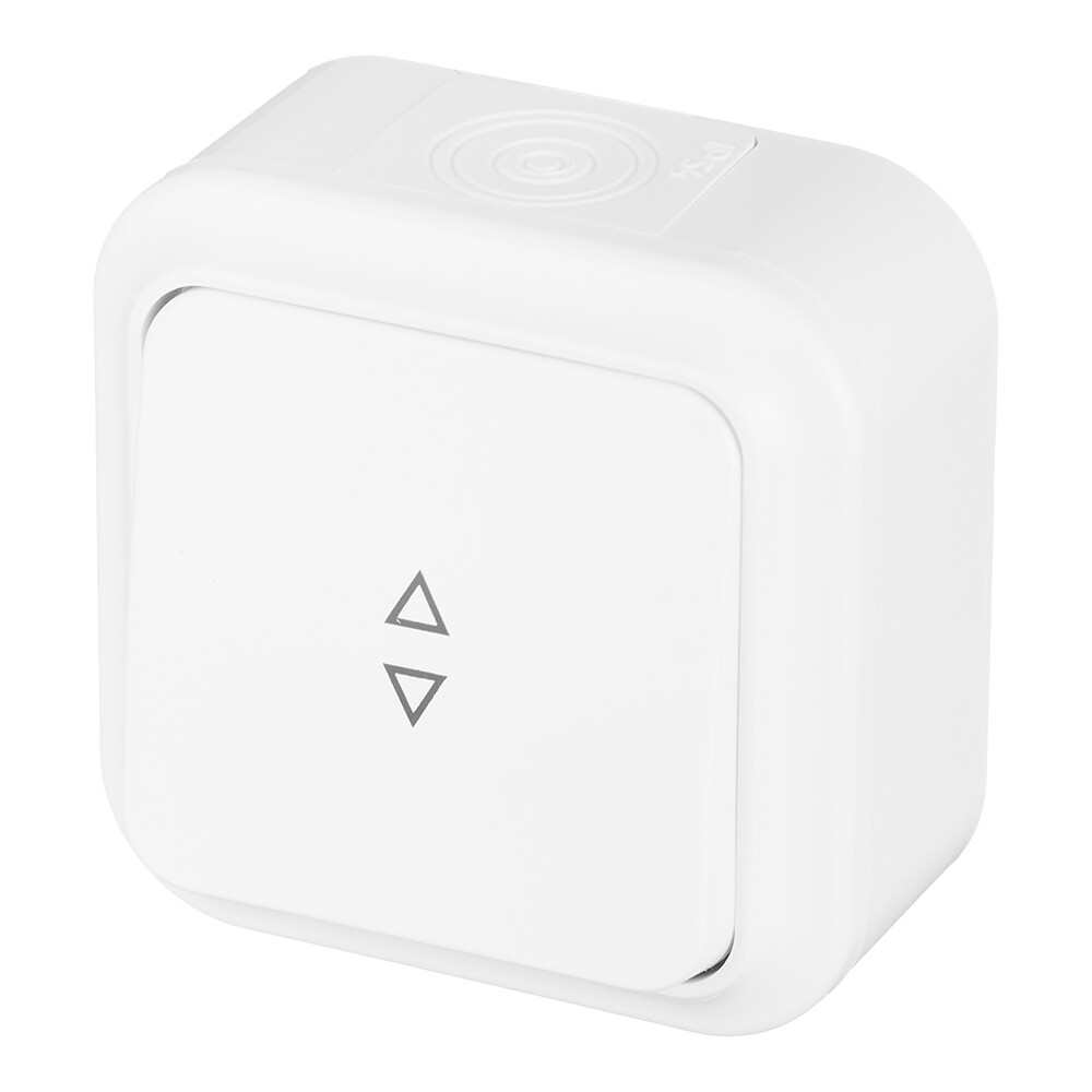 Выключатель Svet одноклавишный накладной белый проходной (EV 0366-7510)