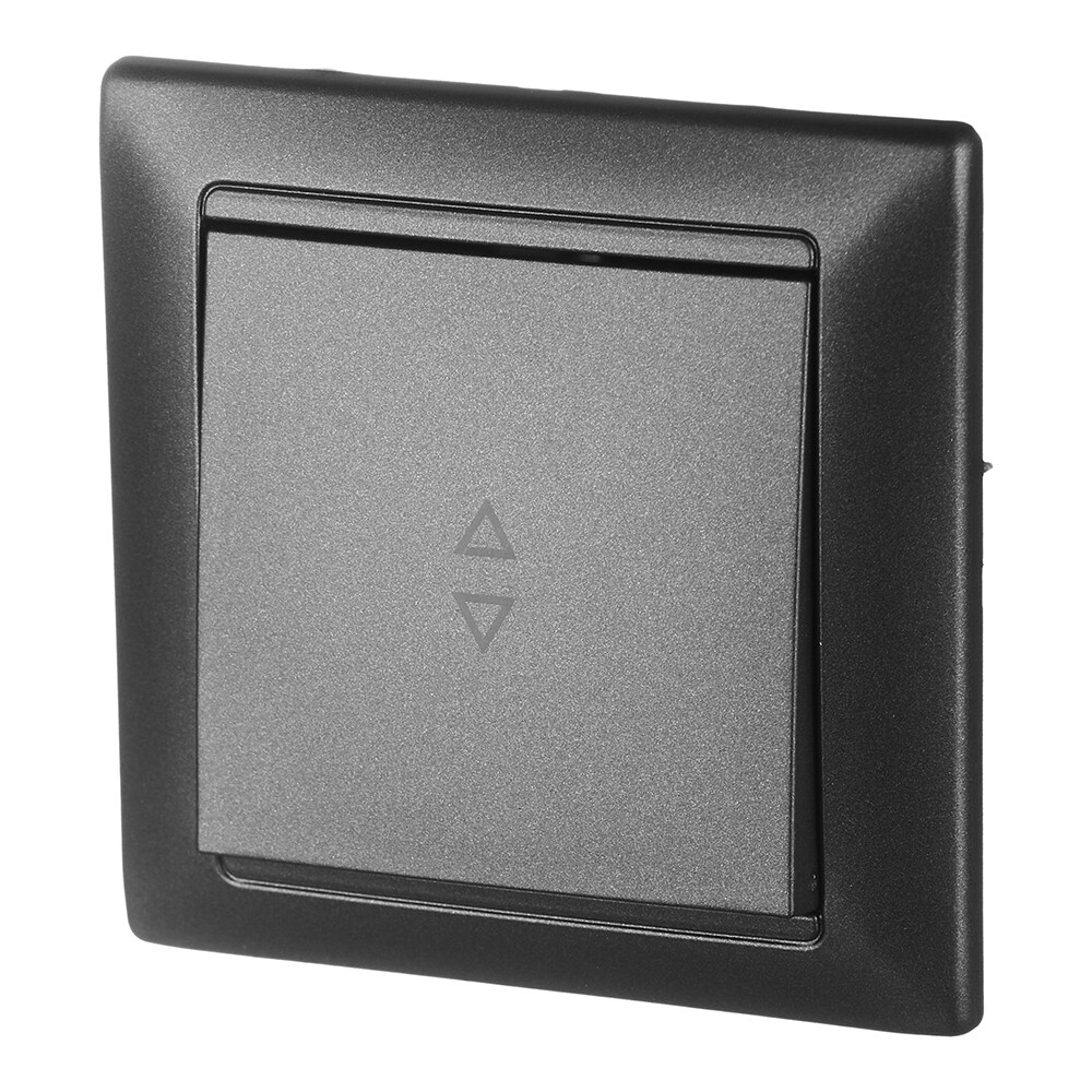 Выключатель Svet Стиль одноклавишный встраиваемый графит (EV 0365-7111)