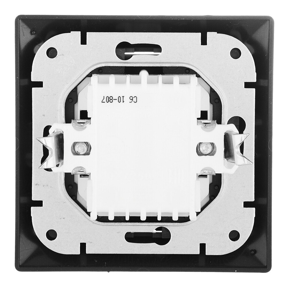 Выключатель Svet Стиль одноклавишный встраиваемый графит (EV 0365-7111)