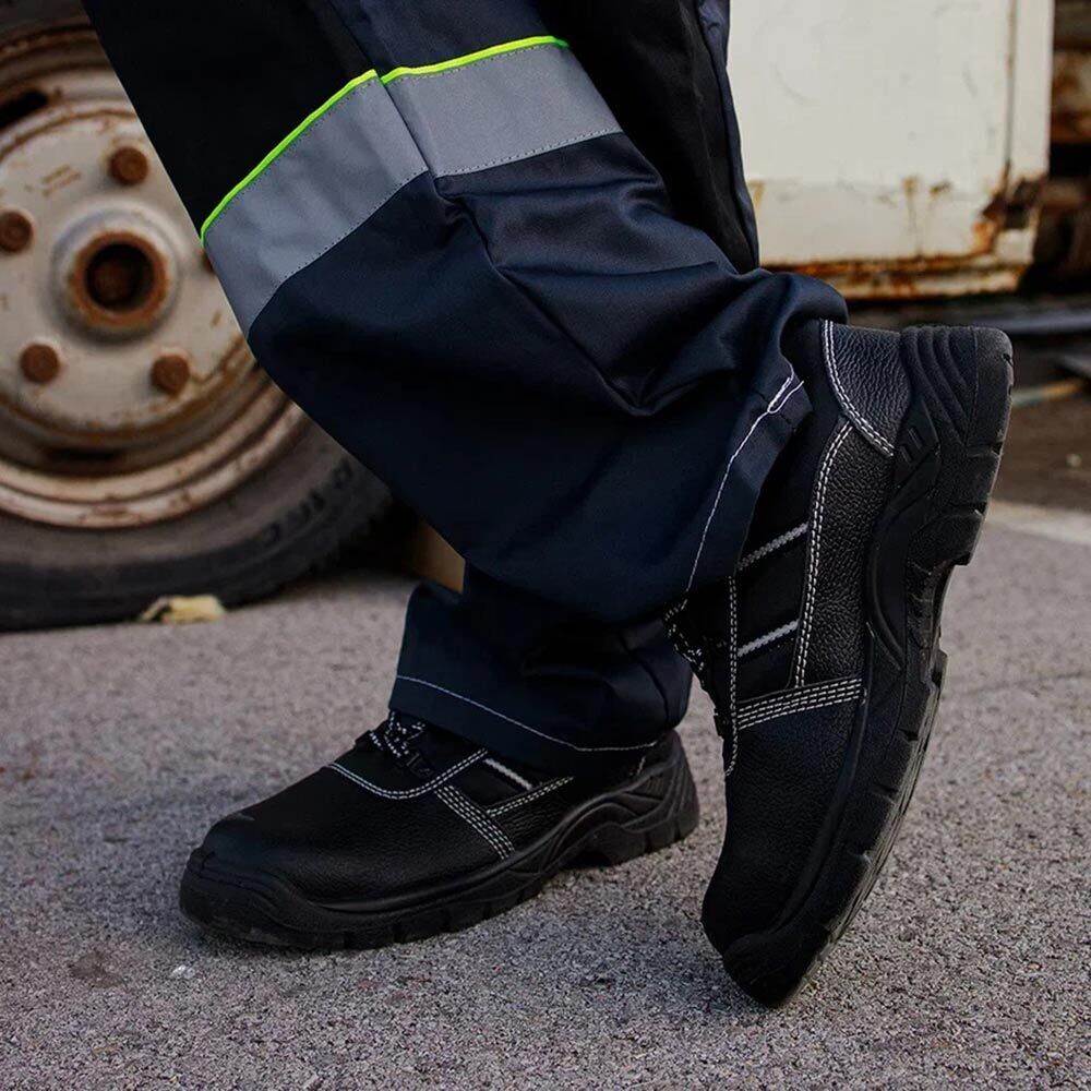 Ботинки из искусственной кожи с защитным подноском размер 44 черные Мистраль Аскет (134484)