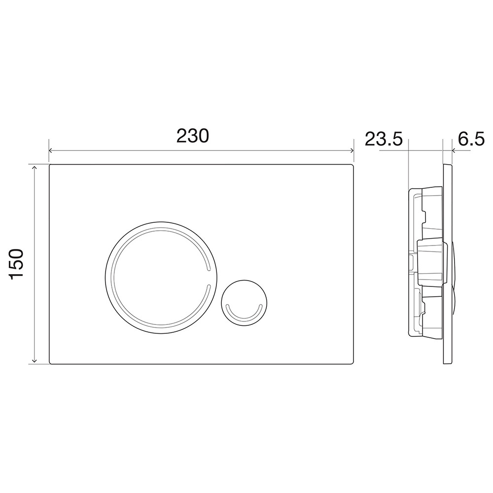 Клавиша смыва для инсталляций BelBagno Sfera белая (BB014-SR-BIANCO)