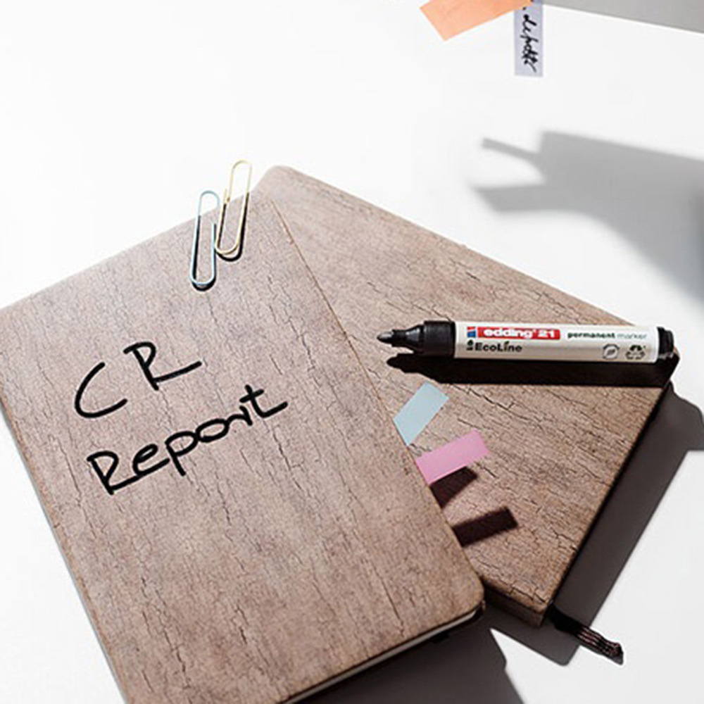 Маркер перманентный Edding EcoLine 21 черный грифель 1,5-3 мм