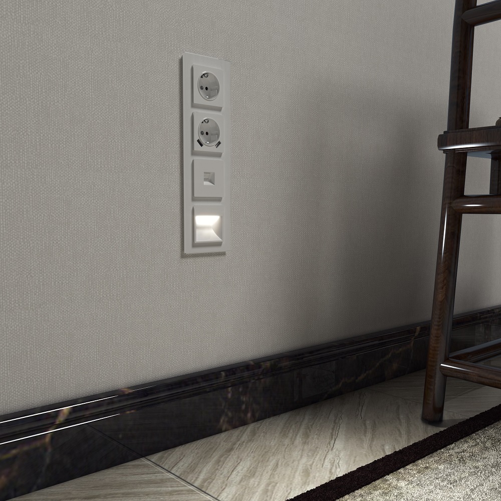 Розетка телефонная Werkel встраиваемая белая RJ11 (a051123)