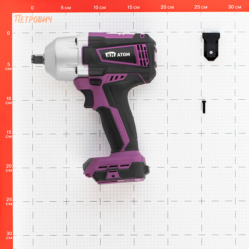 Гайковерт ударный аккумуляторный КМ АТОМ 18 В без АКБ и ЗУ (СIW-183BL)