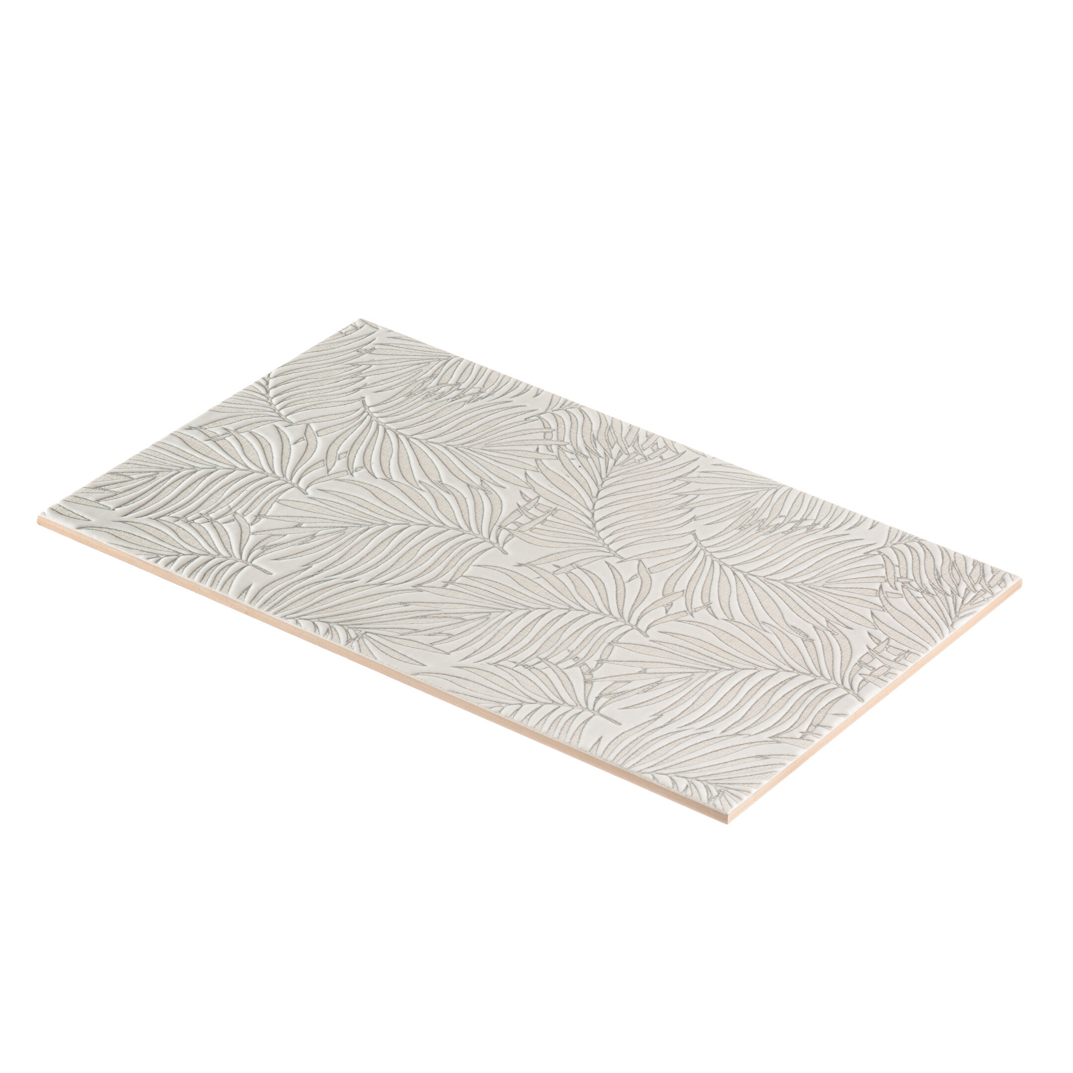 Плитка декор Kerama Marazzi Тессуто листья серая 400x250x8 мм