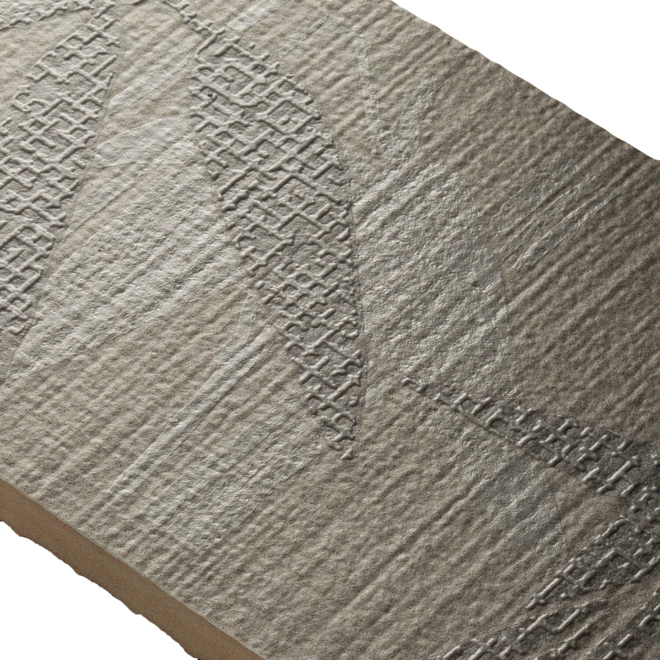 Плитка бордюр Kerama Marazzi Тессуто бамбук серая 250x77x8 мм