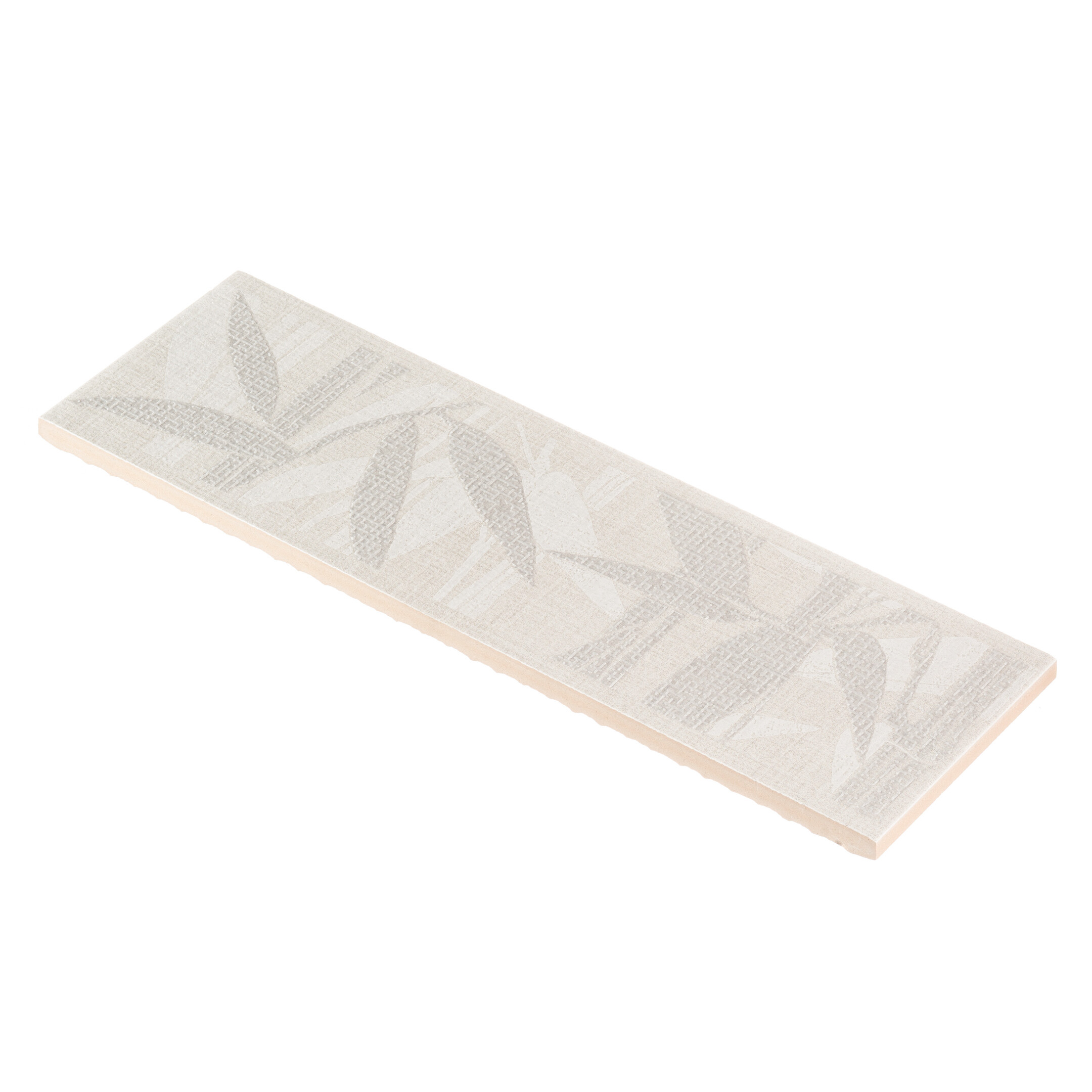 Плитка бордюр Kerama Marazzi Тессуто бамбук серая 250x77x8 мм