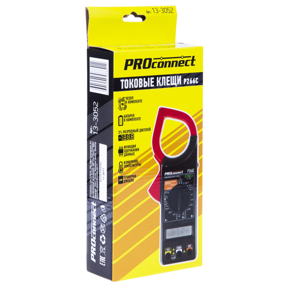 Клещи токовые Proconnect P266C (13-3052)