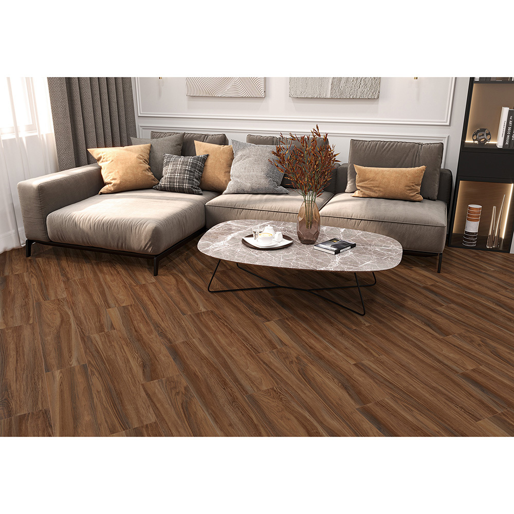 Керамогранит Alma Ceramica Ironwood темно-коричневый 900х200х7 мм (9 шт.=1,62 кв.м)