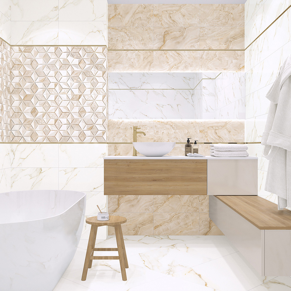 Плитка облицовочная Alma Ceramica Nevada бежевая 500x249x7,5 мм (12 шт.=1,494 кв.м)