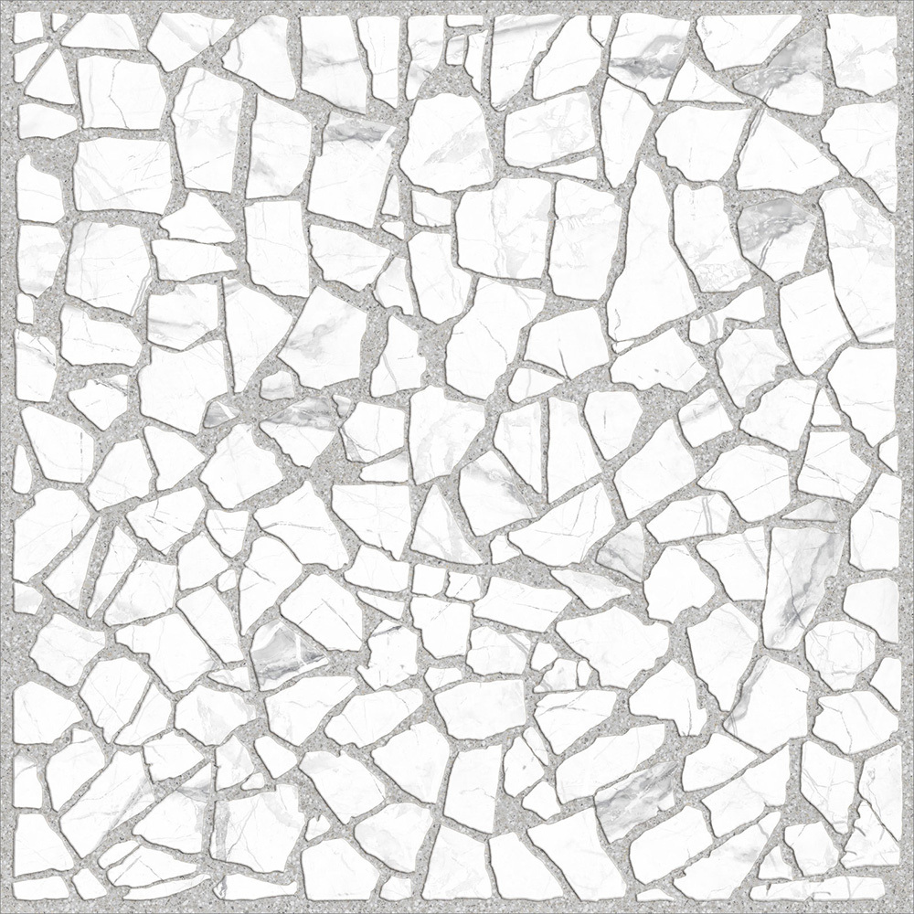 Керамогранит Alma Ceramica Laurent белый мозаика 600x600x9 мм (5 шт.=1,8 кв.м)