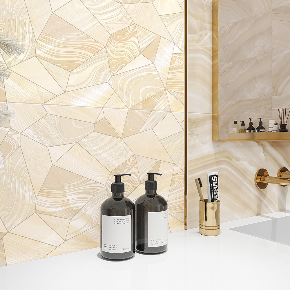 Плитка облицовочная New Trend Venice бежевая 600x300x9 мм (10 шт.=1,8 кв.м)