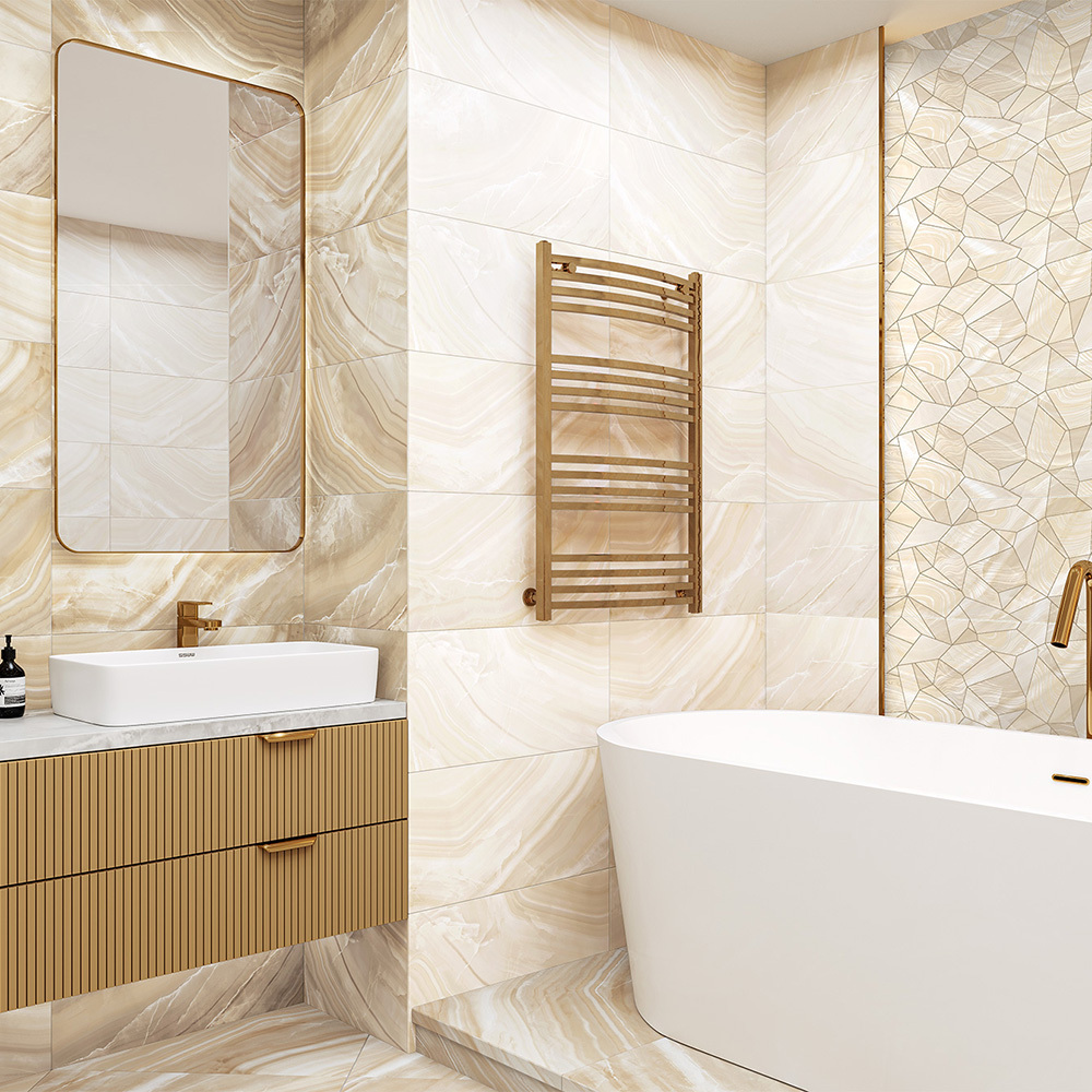 Плитка облицовочная New Trend Venice бежевая 600x300x9 мм (10 шт.=1,8 кв.м)