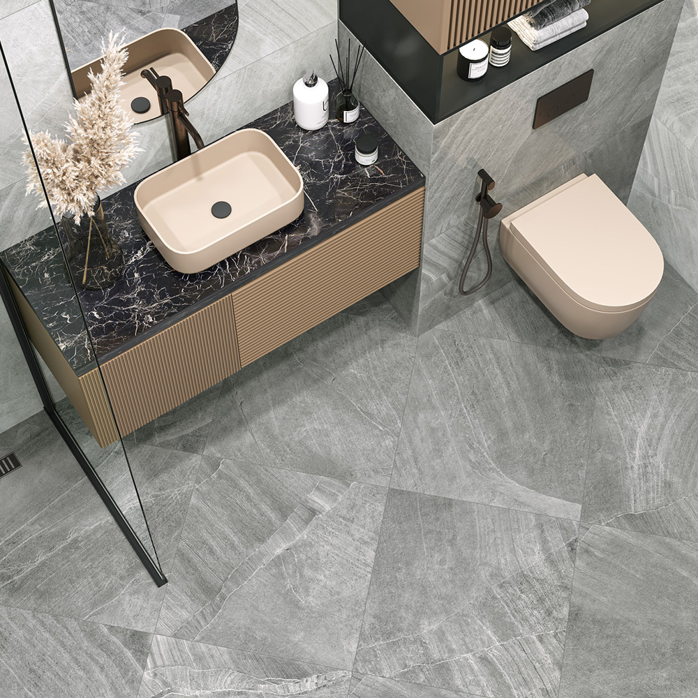 Керамогранит New Trend Rock серый карвинг 600x600x9,5 мм (4 шт.=1,44 кв.м)