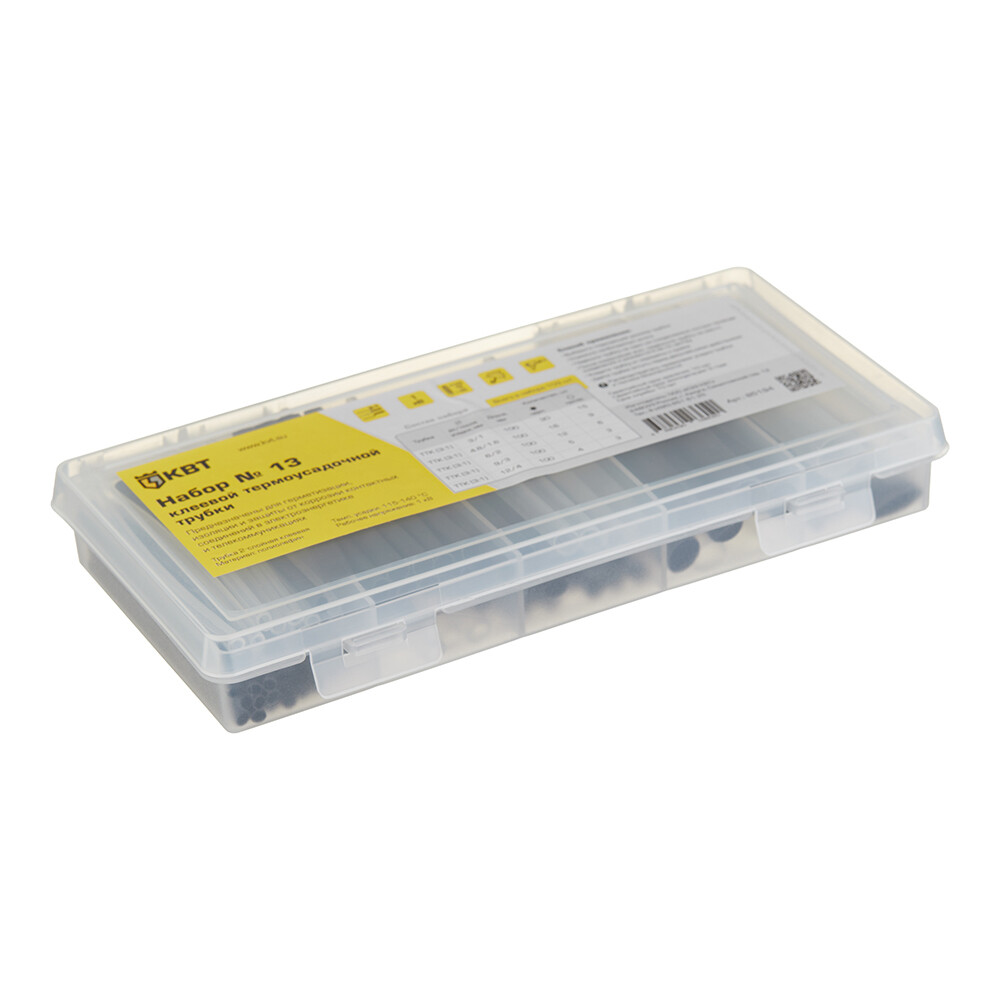 Трубка термоусадочная КВТ ТТК 3/1-12/4 мм 100 мм 2 цвета (103 шт.) (10 м)