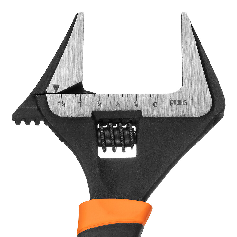 Ключ разводной с тонкими губками Truper Expert 150 мм с увеличенным захватом двухкомпонентная рукоятка