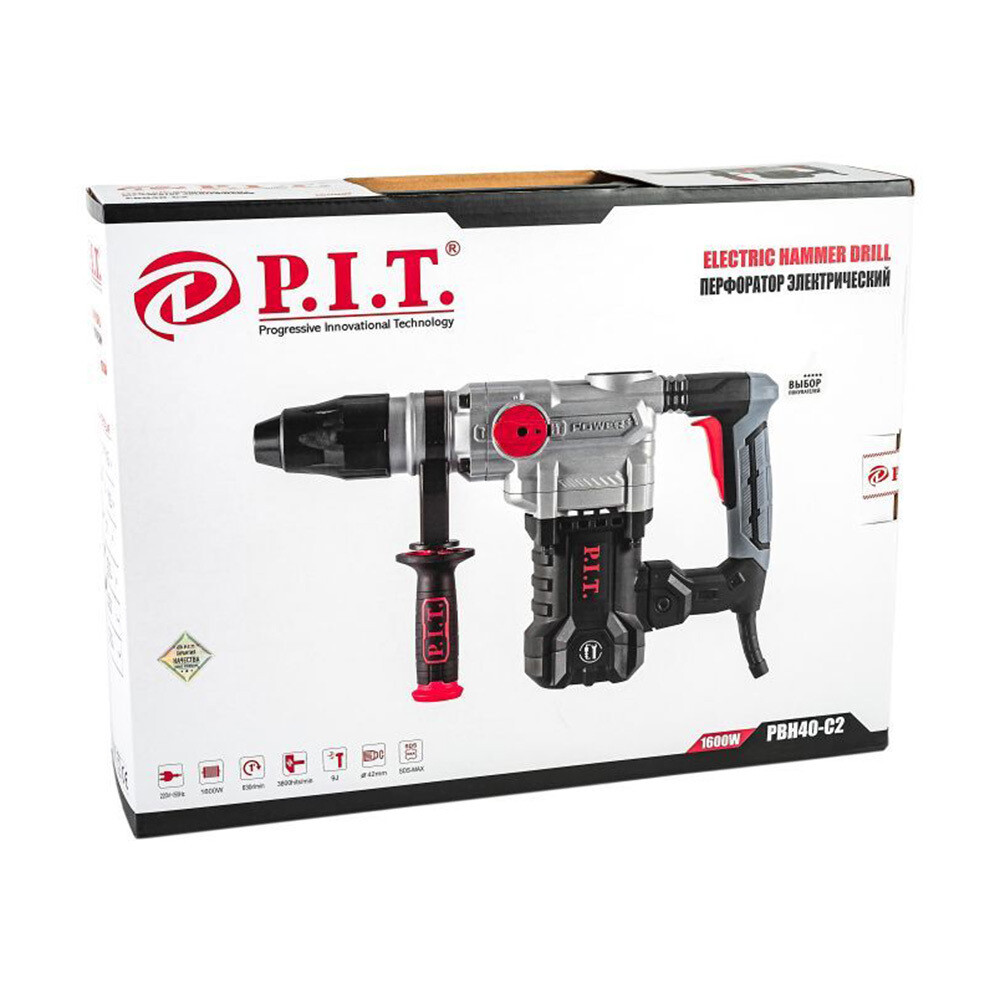Перфоратор электрический P.I.T. 1600 Вт 9 Дж SDS-max (PBH40-C2)