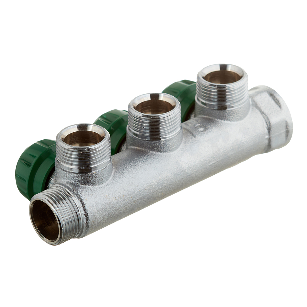 Коллектор Stout 3/4 ВР(г) х 3 выхода 3/4(ЕК) х 3/4 НР(ш) регулирующий (SMB-6850-343403)