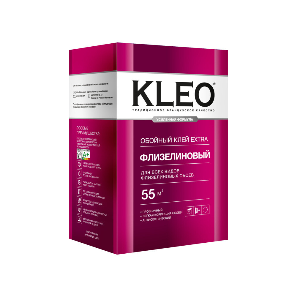 Клей для флизелиновых обоев Kleo Extra 55 380 г