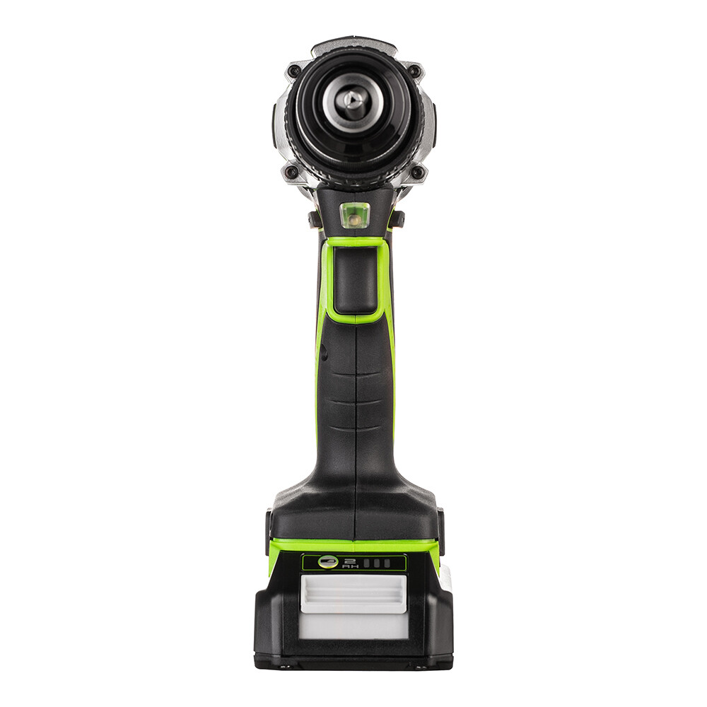 Дрель-шуруповерт ударная аккумуляторная бесщеточная Greenworks GD24DD60 24 В 2 Ач Li-Ion 1 АКБ и ЗУ (3704107UA)